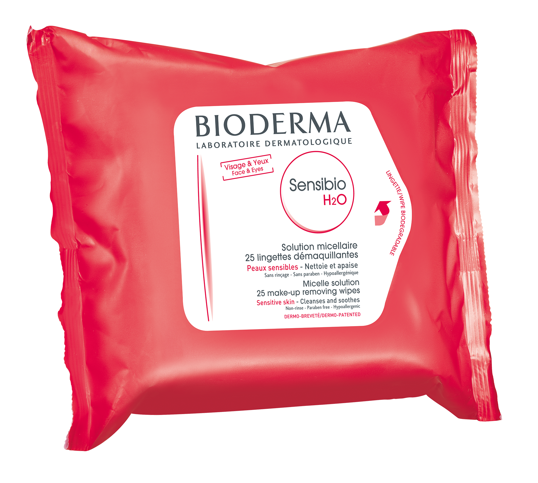 Lingettes nettoyantes - Sensibio H2O lingettes Bioderma - Ocucalm